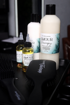 Amour Thairapy™ Silk Shield Leave-In – Lightweight Moisture & Heat Protection, Strength & Shine Shampoo, and Rejuvenating Serum  