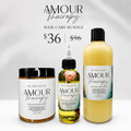 Amour Thairapy Hair Care Bundle with strength & Shine Shampoo, HydraSilk Repair Masque, and Rejuvenating Growth Serum 