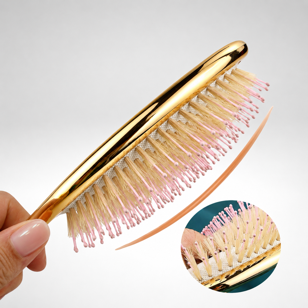Amour Thairapy closeup Boar Bristle Brush