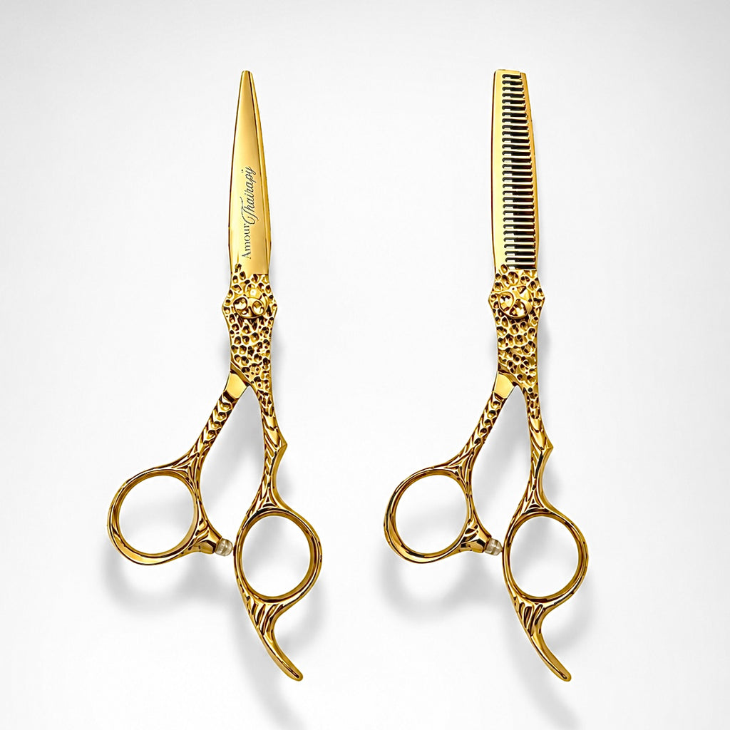 Amour Thairapy™ Signature Precision Gold Cutting and Thinning Shears 