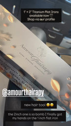 Customer unboxing Amour Thairapy 1-inch Precision Titanium Flat Iron 